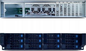 Obudowa Fantec FANTEC SRC-2012X07-12G/6G 2HE 550mm Storagegeh�use ohne Netzteil Vorinstallierte Backplane zur Aufnahme von SAS/SATA Festplatten 3