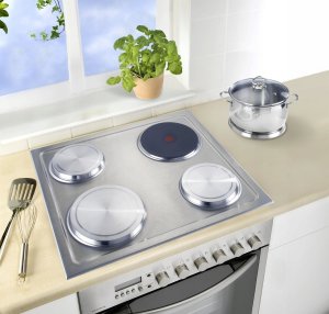 Wenko Pokrywki na palniki srebrne, 4 sztuki, WENKO 3