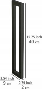 Wenko Uchwyt na ręczniki ze stali lakierowanej, czarny mat, REITANI, WENKO 3