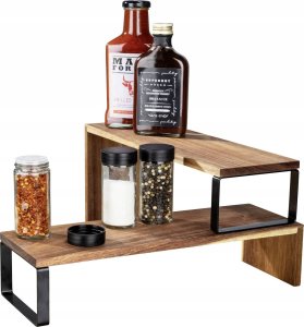 Wenko Półka kuchenna narożna, drewno akacjowe, Vali, WENKO 5