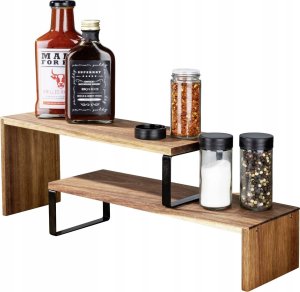 Wenko Półka kuchenna narożna, drewno akacjowe, Vali, WENKO 9