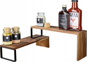 Wenko Półka kuchenna narożna, drewno akacjowe, Vali, WENKO 10