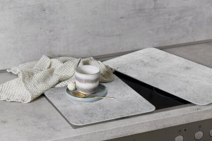 Wenko Szklane płyty na kuchenkę, 2 sztuki, Beton, WENKO 2