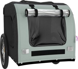 vidaXL vidaXL Przyczepka rowerowa dla zwierząt, tkanina Oxford i żelazo 5