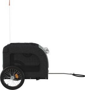 vidaXL vidaXL Przyczepka rowerowa dla zwierząt, tkanina Oxford i żelazo 6