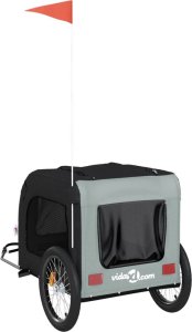 vidaXL vidaXL Przyczepka rowerowa dla zwierząt, tkanina Oxford i żelazo 8