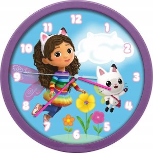 Kids Euroswan Zegar ścienny 25cm Koci Domek Gabi. Gabby's Dollhouse GD00021 Kids Euroswan 3