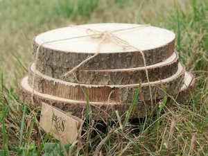 Home Styling Collection Drewniane podkładki pod talerze NATURAL, zestaw 4 sztuk 6