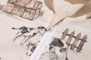 PULP BAMBOO Śpiworek całoroczny z nogawkami dla dziecka od 2,5 do 5lat Farma 2