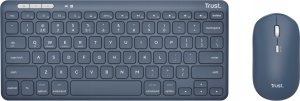 Klawiatura + mysz Trust Klaviatūra +Belaidė pelė LYRA/Mėlynas 24937 TRUST 2