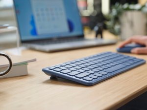 Klawiatura + mysz Trust Klaviatūra +Belaidė pelė LYRA/Mėlynas 24937 TRUST 8