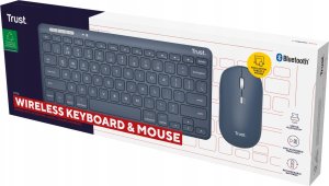 Klawiatura + mysz Trust Klaviatūra +Belaidė pelė LYRA/Mėlynas 24937 TRUST 10