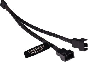 Alphacool Alphacool Y-Splitter 4-Pin auf 2x 4-Pin PWM 15cm - schwarz 1