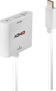 Lindy Lindy 43338 adapter kablowy 0,1 m USB Type-C DVI Biały 1