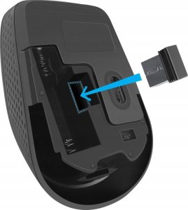 Mysz Defender Mysz bezprzewodowa Defender TIANA MB-055 optyczna bezklikowa silent 1000dpi 3P czarna 3