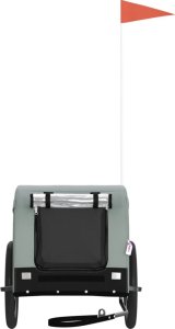 vidaXL Przyczepka rowerowa dla zwierząt, tkanina Oxford i żelazo 3