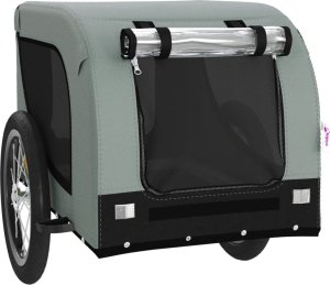 vidaXL Przyczepka rowerowa dla zwierząt, tkanina Oxford i żelazo 4