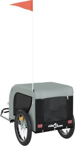 vidaXL Przyczepka rowerowa dla zwierząt, tkanina Oxford i żelazo 7