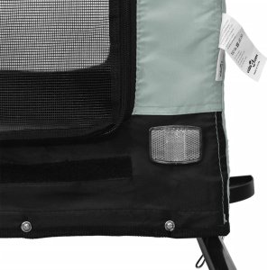 vidaXL Przyczepka rowerowa dla zwierząt, tkanina Oxford i żelazo 9