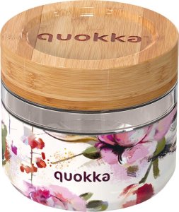 Quokka Quokka Deli Food Jar - Pojemnik szklany na żywność / lunchbox 500 ml (Dark Flowers) 1