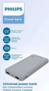 Powerbank Philips Power bank 10000mAh 2xUSB srebrny Philips DLP1810N 2