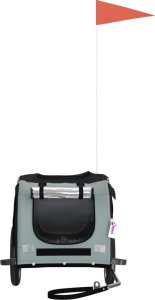 vidaXL vidaXL Przyczepka rowerowa dla zwierząt, tkanina Oxford i żelazo 4