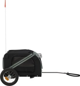 vidaXL vidaXL Przyczepka rowerowa dla zwierząt, tkanina Oxford i żelazo 6