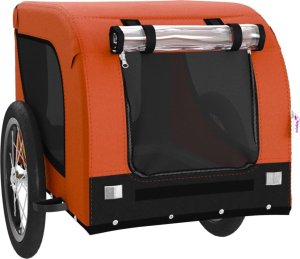 vidaXL vidaXL Przyczepka rowerowa dla zwierząt, tkanina Oxford i żelazo 4