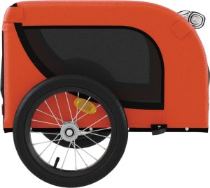 vidaXL vidaXL Przyczepka rowerowa dla zwierząt, tkanina Oxford i żelazo 6