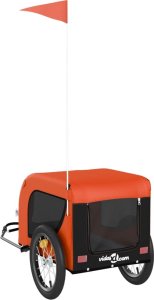 vidaXL vidaXL Przyczepka rowerowa dla zwierząt, tkanina Oxford i żelazo 7