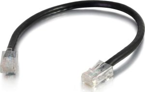 C2G C2G 1m Cat5e Non-Booted Unshielded (UTP) Network Patch Cable - Black, 1 m, Cat5e, U/UTP (UTP), RJ-45, RJ-45 1