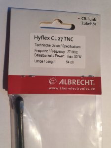 Albrecht Antena Hyflex CL27, TNC, 54 cm 6578 4