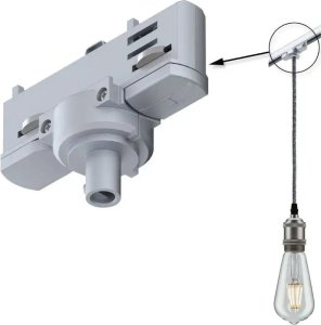 Paulmann Paulmann 91385, Pendant light adaptor, Ceiling/wall, Silver, Metal, Plastic, 1150 W, 96 mm 1