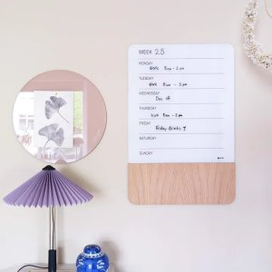 NAGA Ugetavle magnetisk glas multi engelsk 40x60cm 2