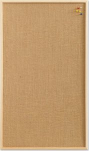 NAGA Opslagstavle hessian med træramme 80 x 60 cm Hessian Natur 80x1,5x60mm (1stk) 1