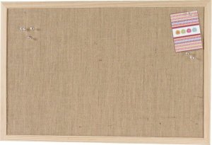 NAGA Opslagstavle hessian med træramme 80 x 60 cm Hessian Natur 80x1,5x60mm (1stk) 3