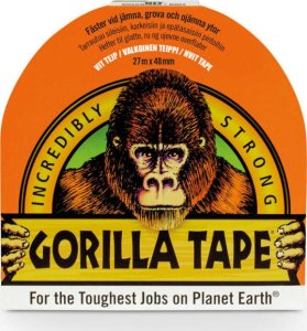 Gorilla Sports Gaffatape - 48mm - Hvid - 27 m. 1