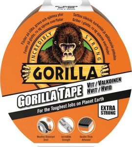 Gorilla Sports Gaffatape - 48mm - Hvid - 27 m. 2