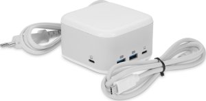 HUB USB LMP PowerDock - USB-C GaN Power Adapter & 5-Port USB-C Dock - White 4