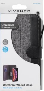 Vivanco Universal Plånboksfodral XL 3-kort Grå 3