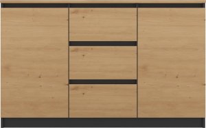 Topeshop Komoda COSTA 1D3S/2D3S BA ANTRACYT ARTISAN 2