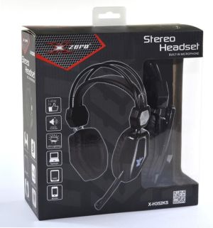Słuchawki Vakoss X-ZERO czarno-srebrne (X-H352KS) 2