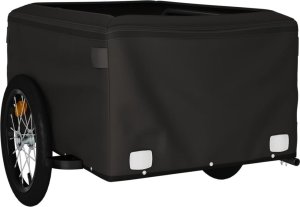 vidaXL vidaXL Przyczepka rowerowa, czarno-żółta, 45 kg, żelazo 5
