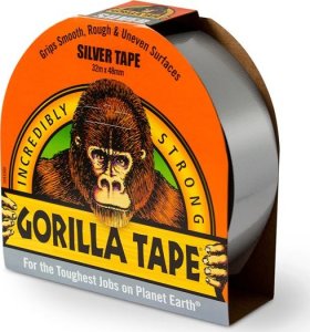 Gorilla Sports Gaffatape - 48mm - Sølv - 32 m. 2