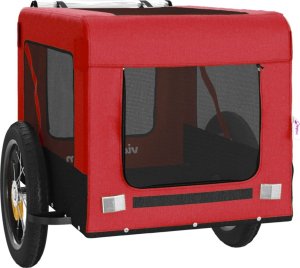 vidaXL vidaXL Przyczepka rowerowa dla zwierząt, tkanina Oxford i żelazo 6