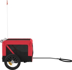 vidaXL vidaXL Przyczepka rowerowa dla zwierząt, tkanina Oxford i żelazo 7