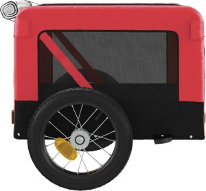 vidaXL vidaXL Przyczepka rowerowa dla zwierząt, tkanina Oxford i żelazo 8