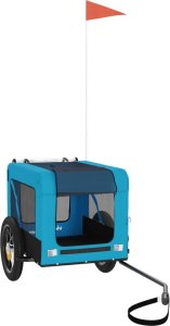 vidaXL vidaXL Przyczepka rowerowa dla zwierząt, tkanina Oxford i żelazo 3