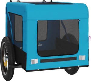 vidaXL vidaXL Przyczepka rowerowa dla zwierząt, tkanina Oxford i żelazo 6
