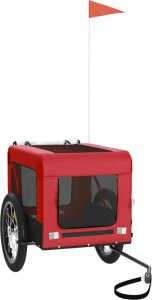 vidaXL vidaXL Przyczepka rowerowa dla zwierząt, tkanina Oxford i żelazo 2